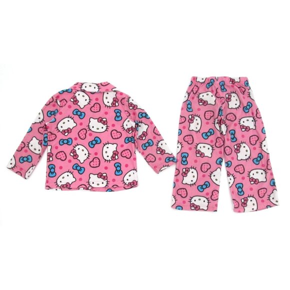 Vintage Girls Pajama Lot Toddler 4T Pink Purple Disney Carters Hello Kitty Y2K - Picture 14 of 16